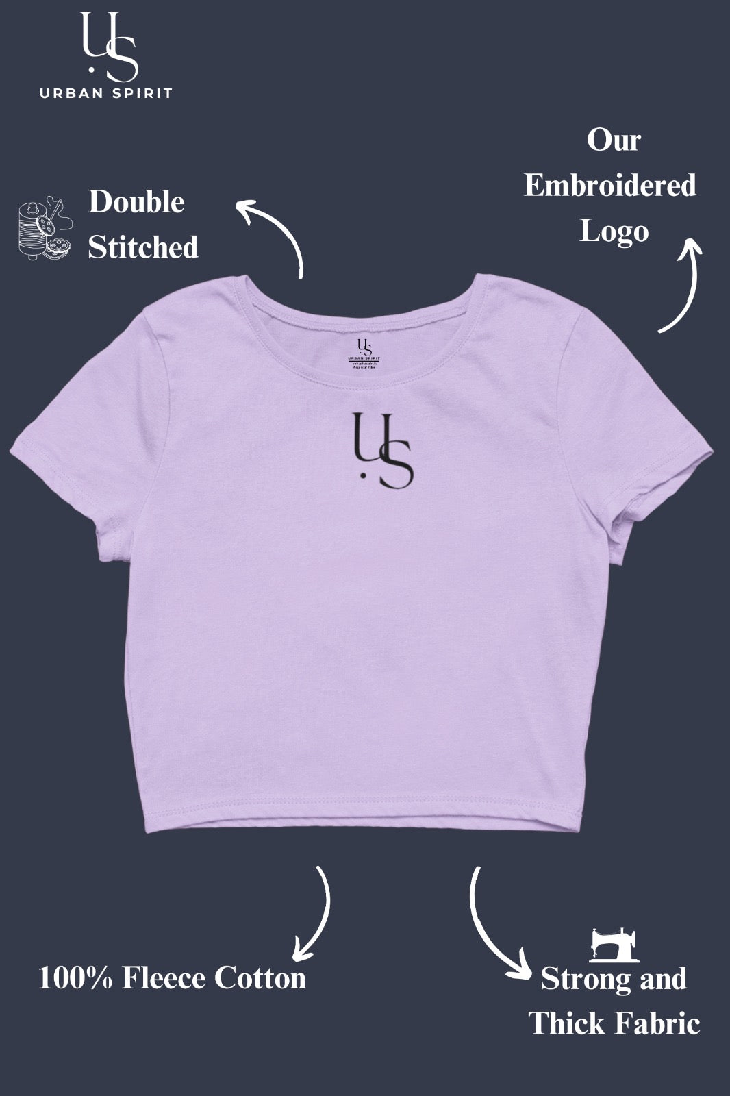 Women's Crop Top – Lavender