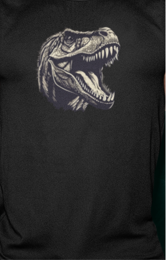 Black Sleeveless T-Shirt – T-Rex Edition