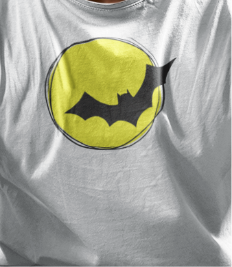 White T-Shirt – Flying Bat Edition