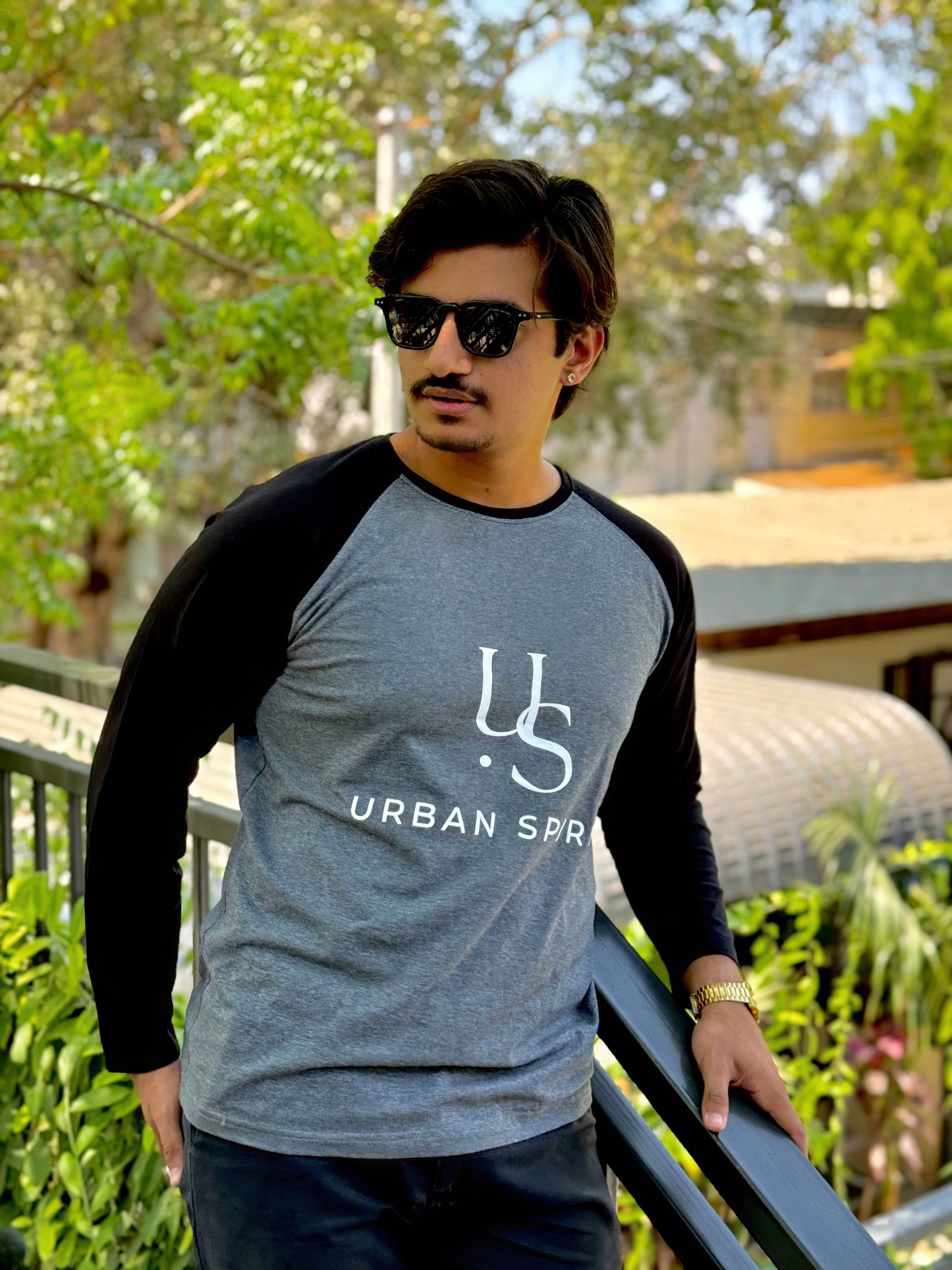 Grey Raglan T-Shirt