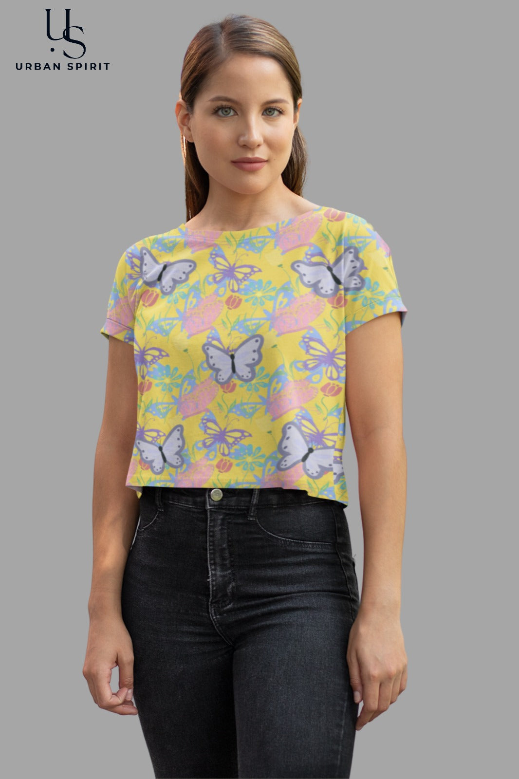 Butterfly Women’s Crop Top
