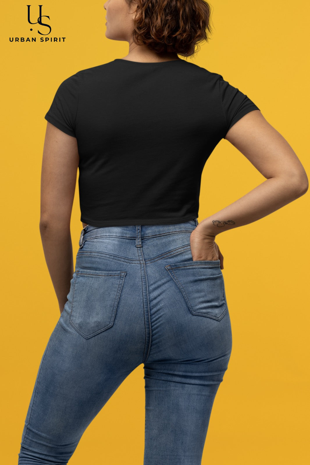 Women's Crop Top – Black