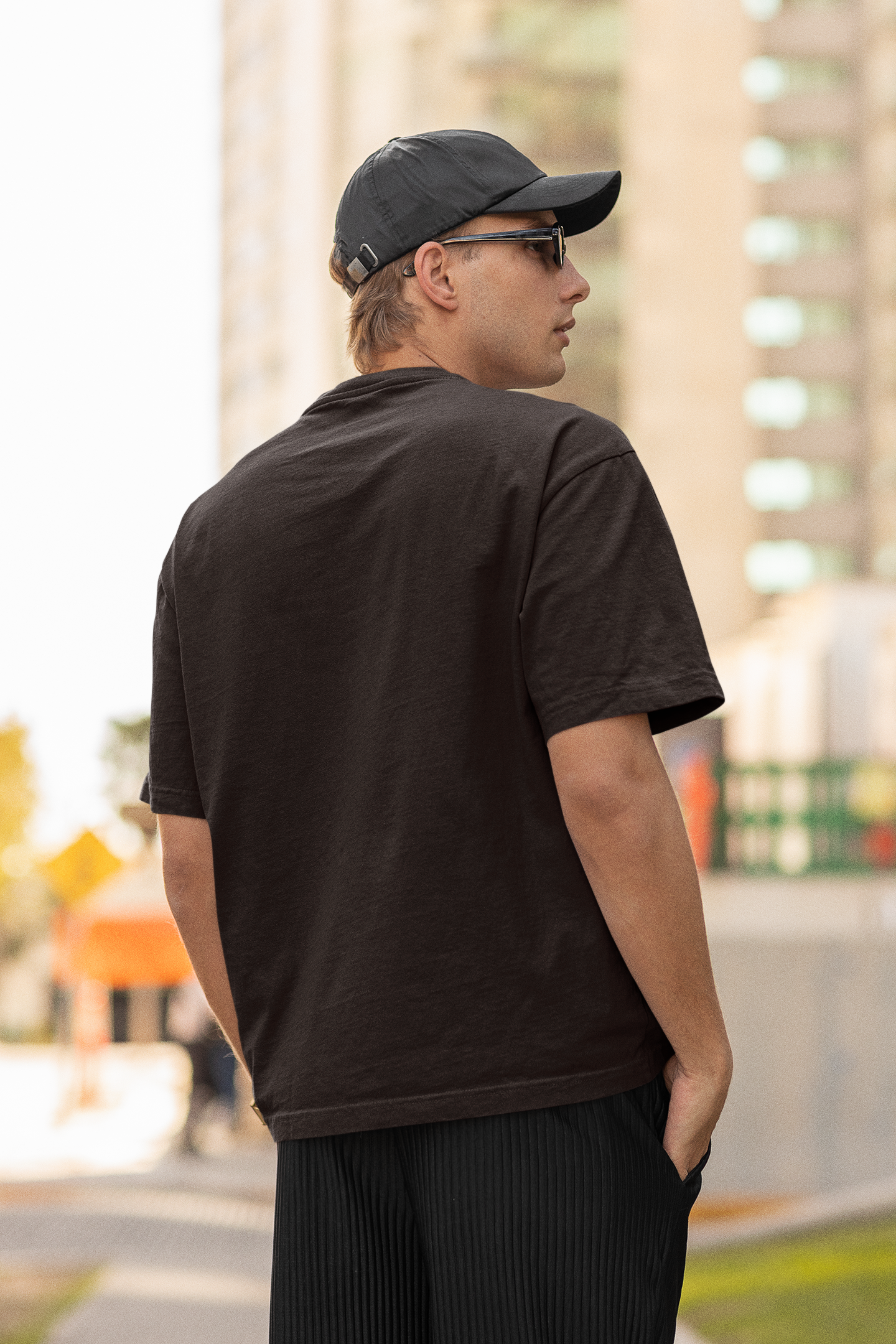Chocolate Brown Wolf Inspired Oversized T-Shirt
