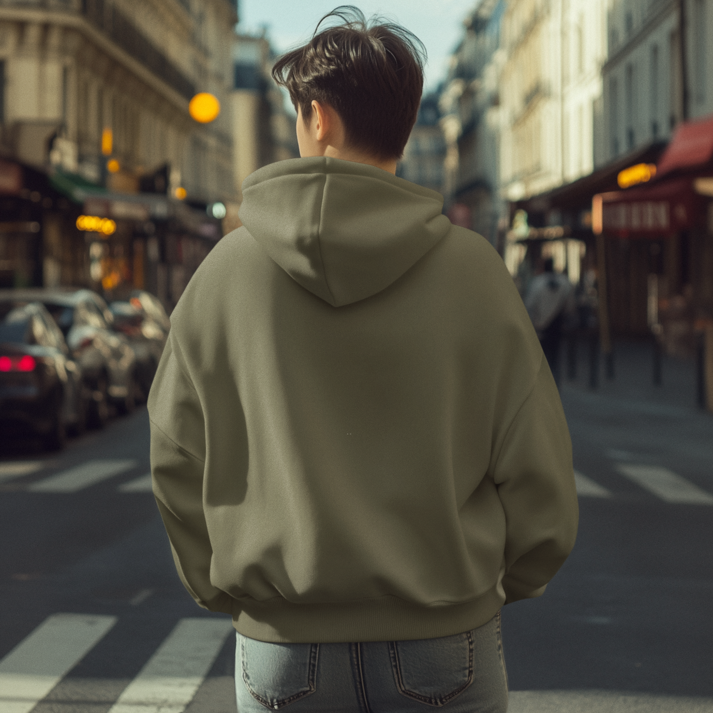 Olive Green nature inspired Hoodie