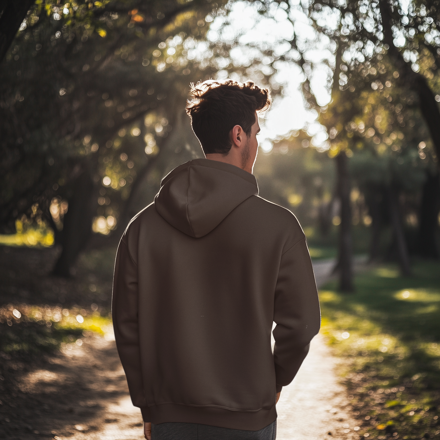 Coffee Brown Quote Hoodie