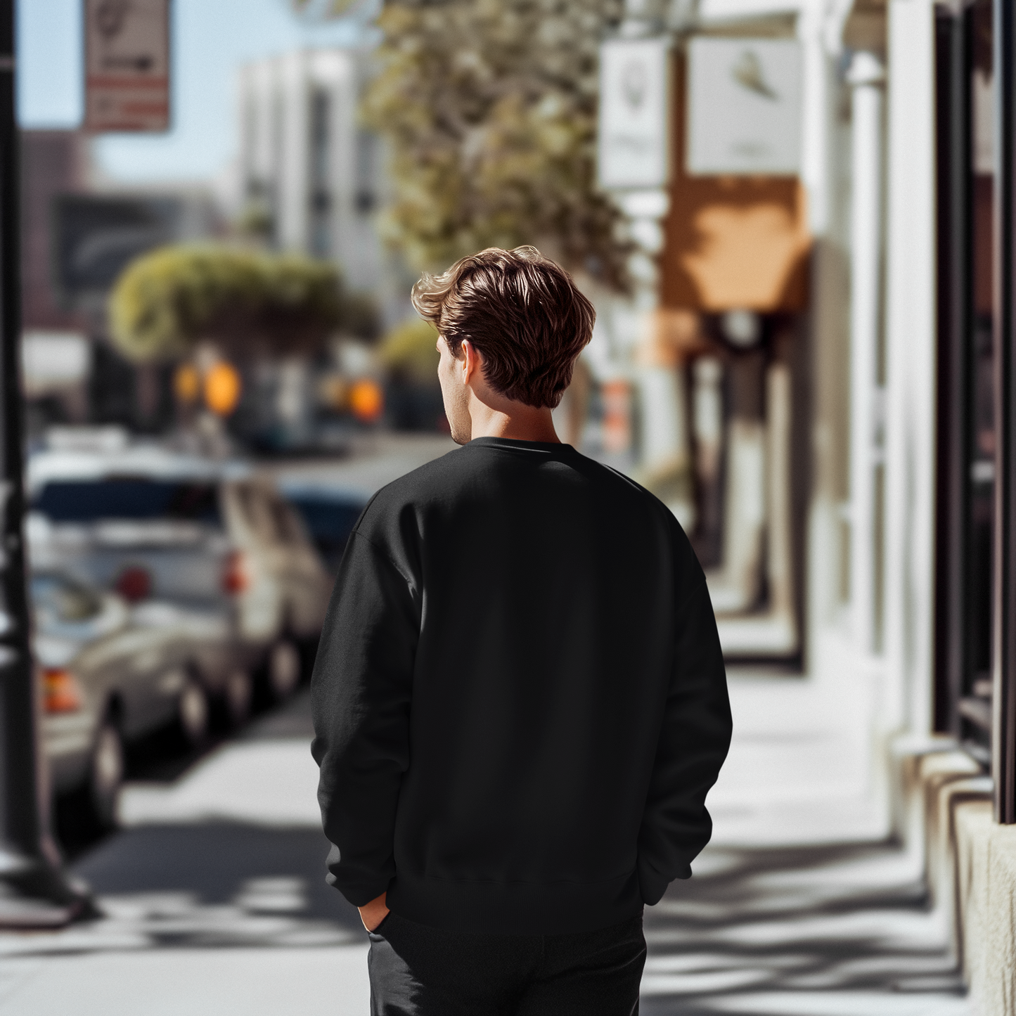 Black Sweatshirt with Quote