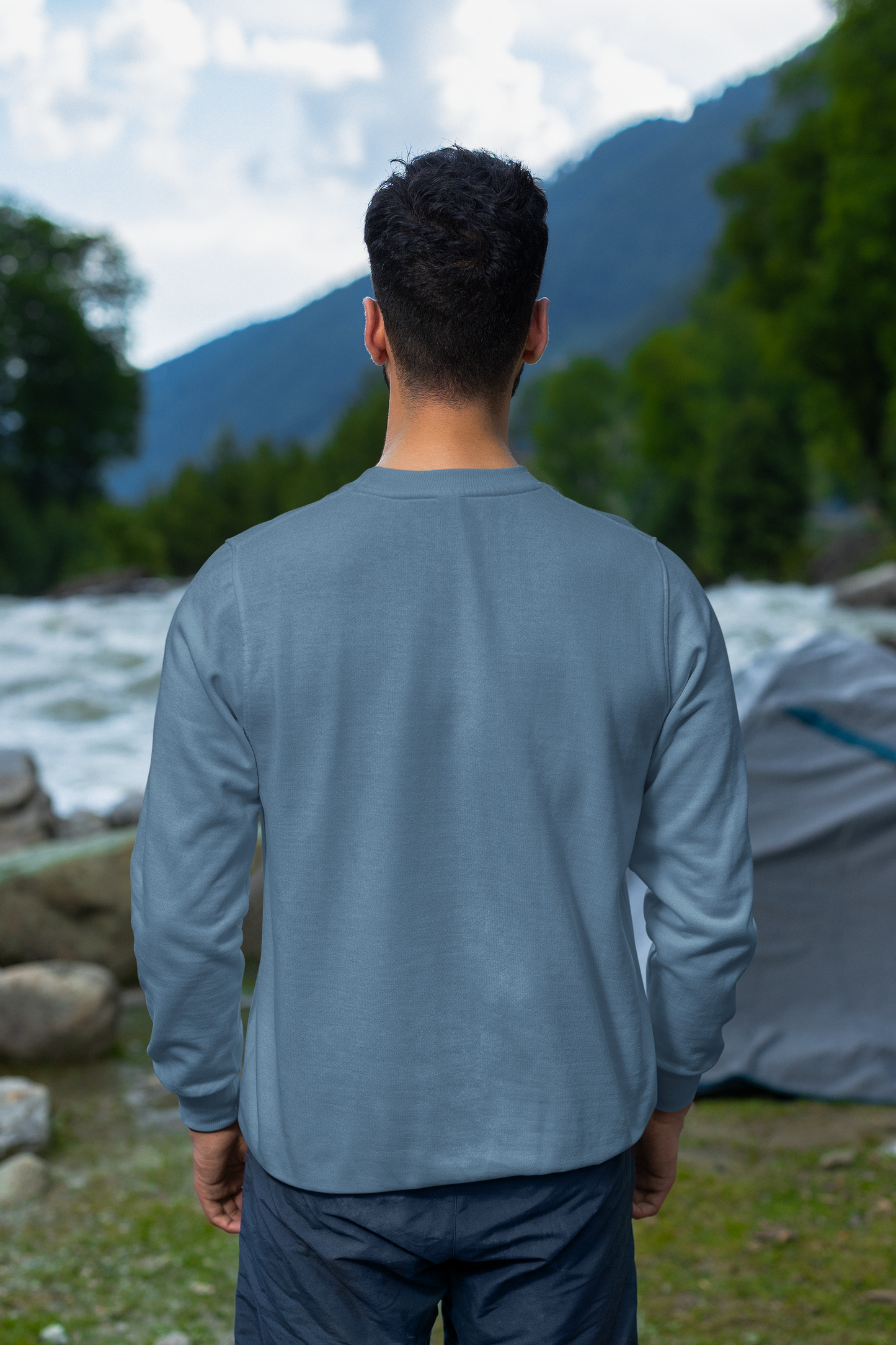 Denim colour Sweatshirt