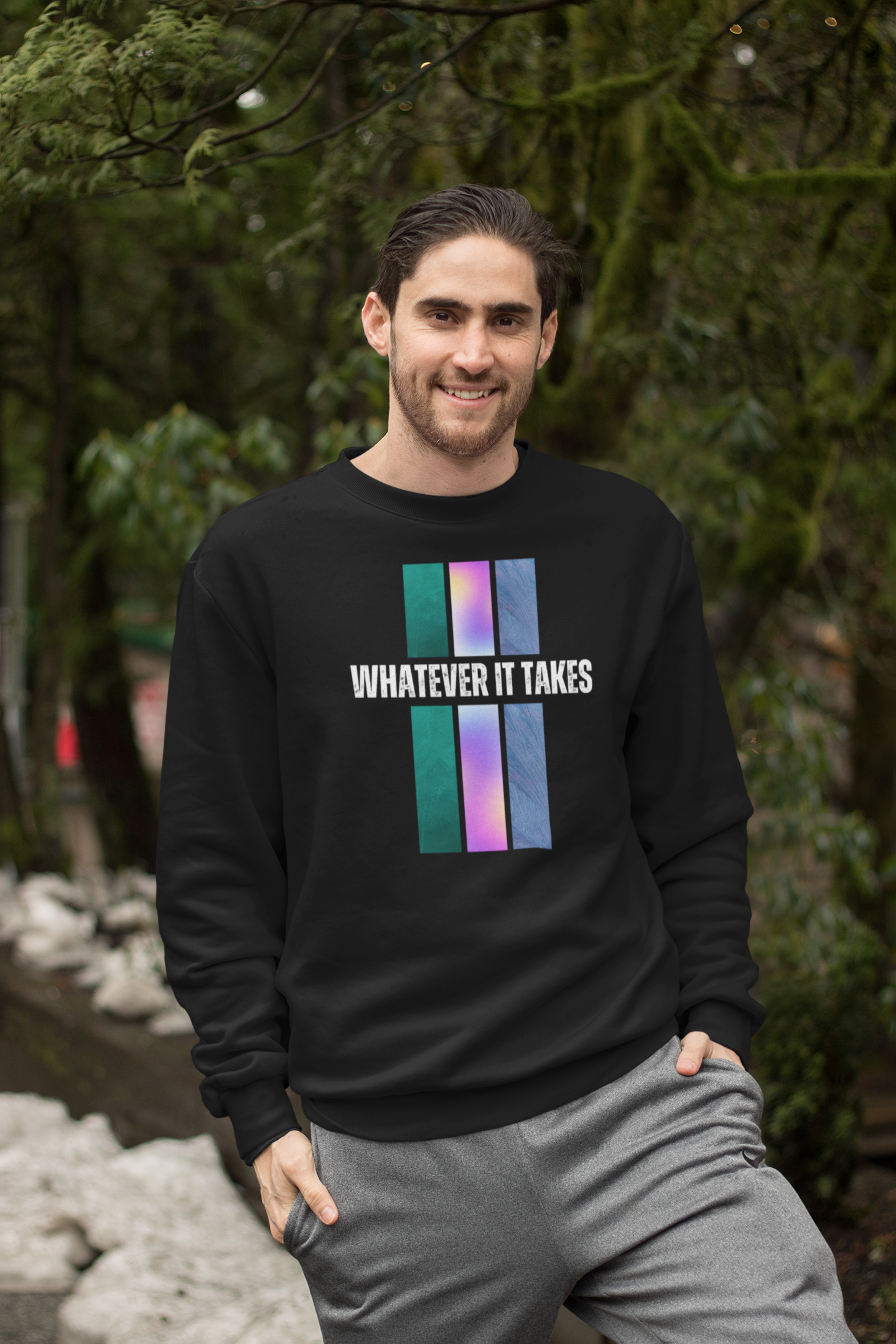 Black Sweatshirt with Quote