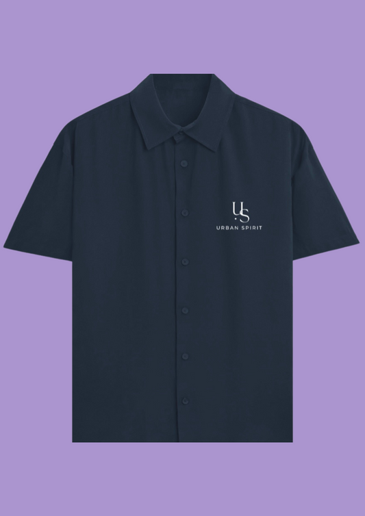 Oversized Navy Blue Shirt