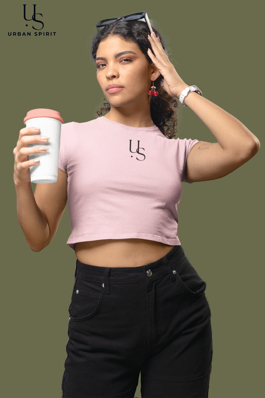 Women's Crop Top – Light Pink