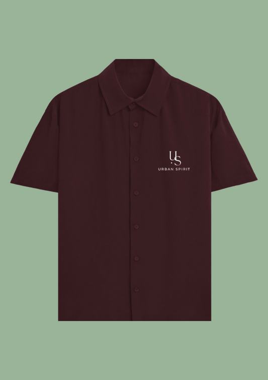 Oversized Maroon Shirt