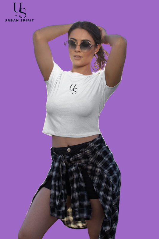 Women's Crop Top – White