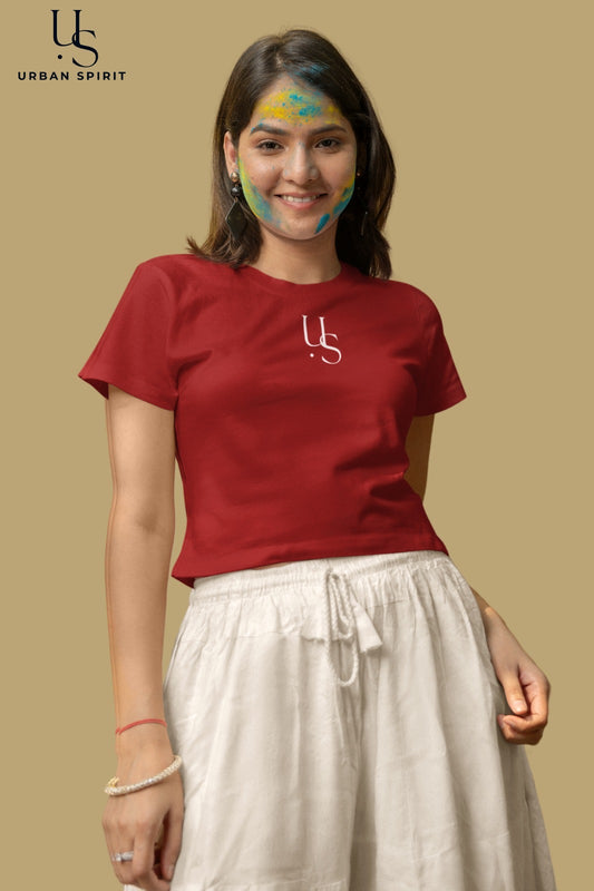 Women's Crop Top – Red