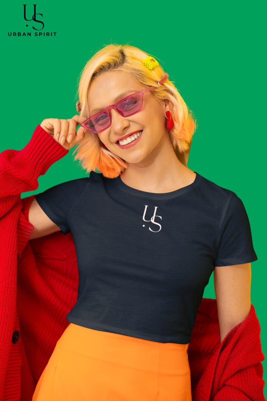 Women's Crop Top – Navy Blue