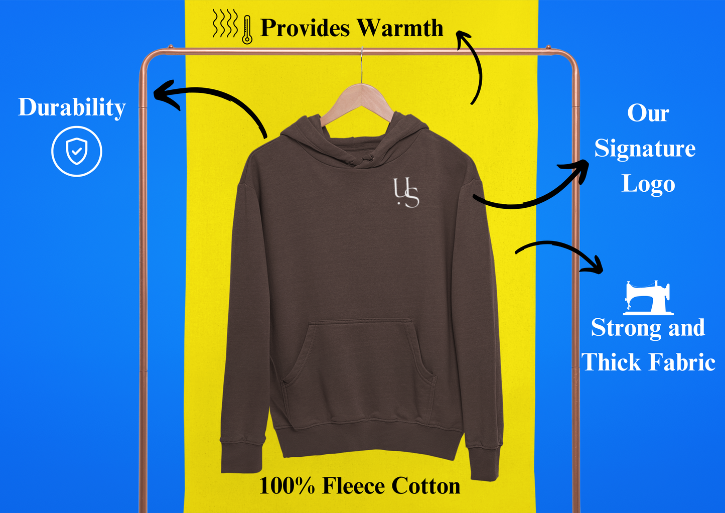 Coffee Brown Hoodie inspired for Coffee Lover