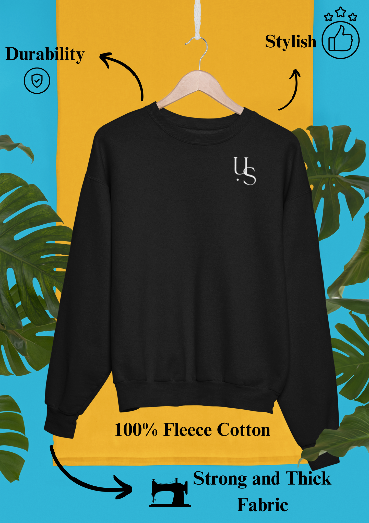 Black Sweatshirt with Quote