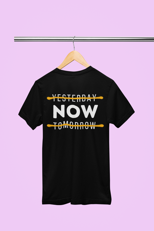 NOW Print Black T-Shirt