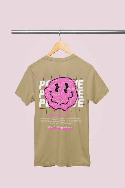 Positive vibes Print in Beige Colour