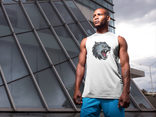 White T-Shirt – Wolf Face Edition