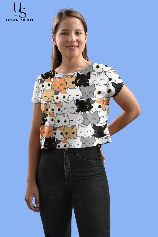 Kittens Women’s Crop Top