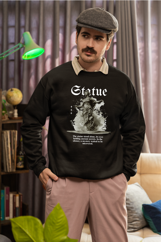 Black Statue with quote Sweatshirt