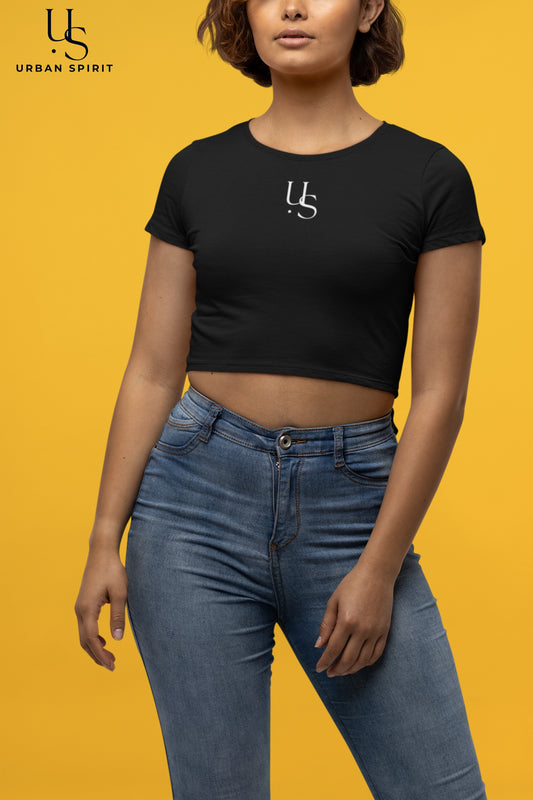 Women's Crop Top – Black