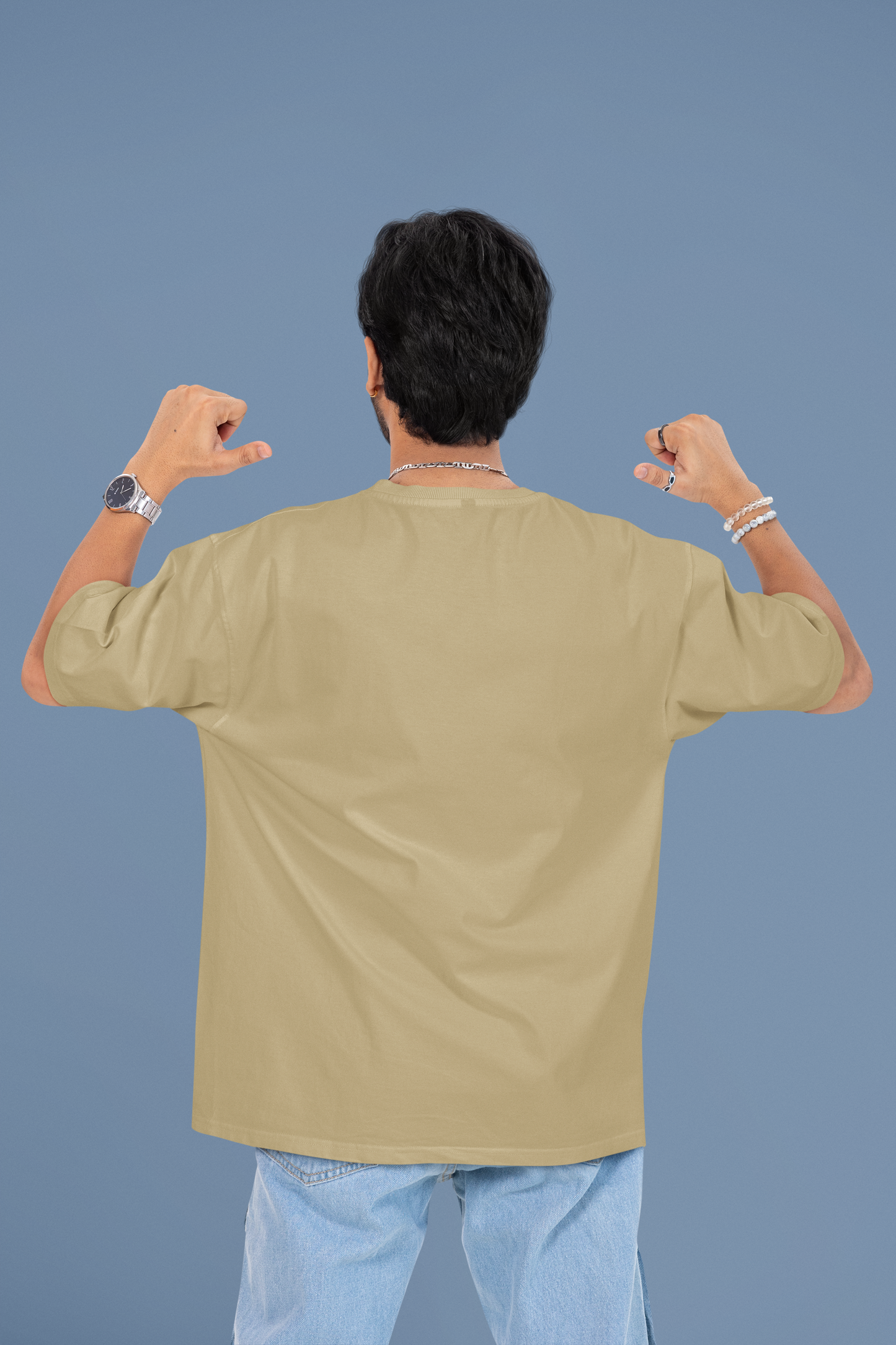 Beige Oversized Essential T-Shirt
