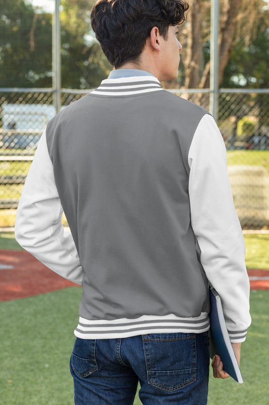 Grey Varsity Jacket