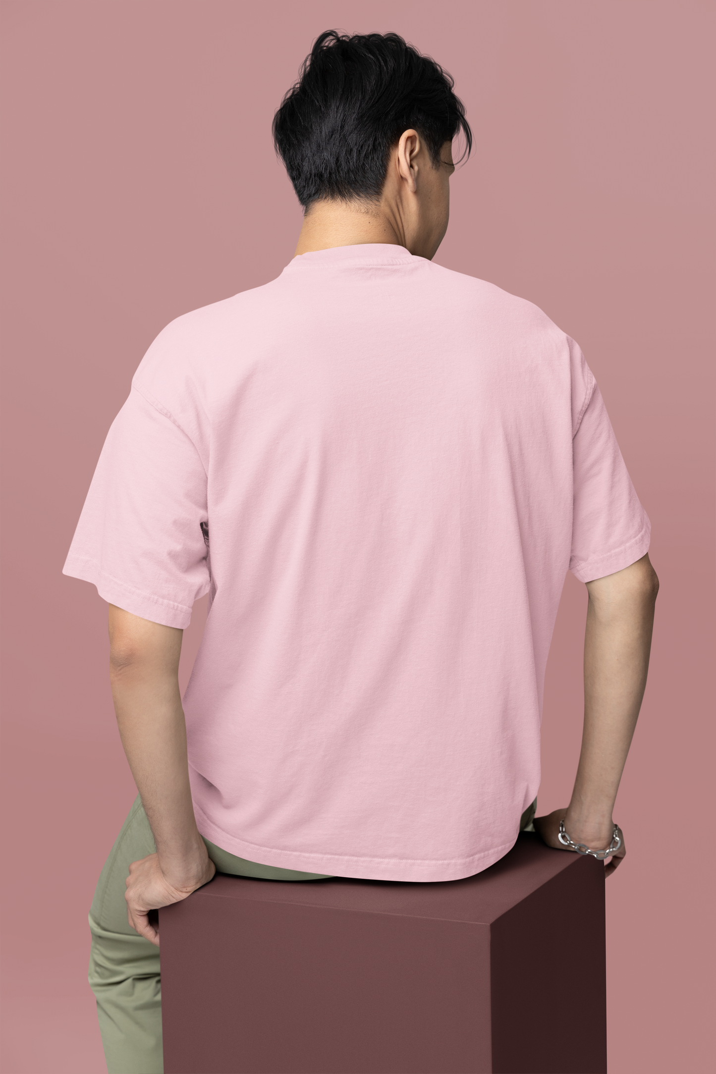 Pink Oversized Essential T-Shirt