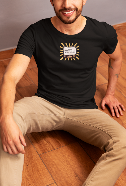Black T-Shirt - Stop Dreaming, Start Doing
