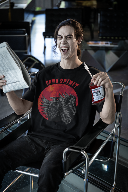 Oversized Vampire-Themed T-Shirt