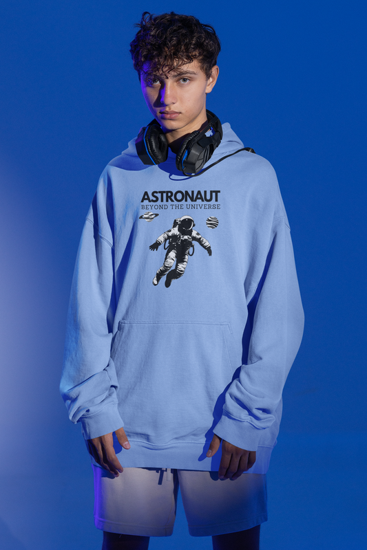 Oversized Sky-Blue Hoodie