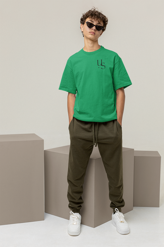 Green Oversized Essential T-Shirt