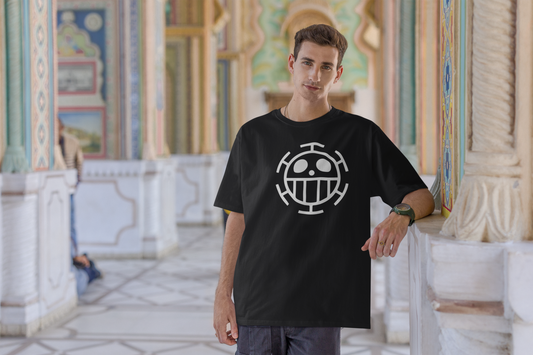 Black Oversized Trafalgar Law T-shirt
