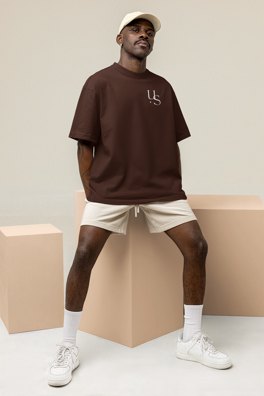 Chocolate Brown Oversized Essential T-Shirt