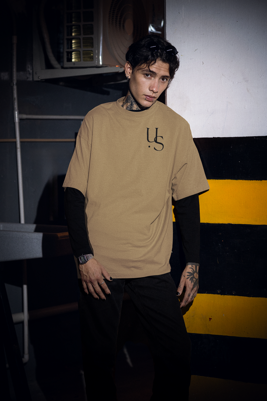 Beige Oversized Essential T-Shirt