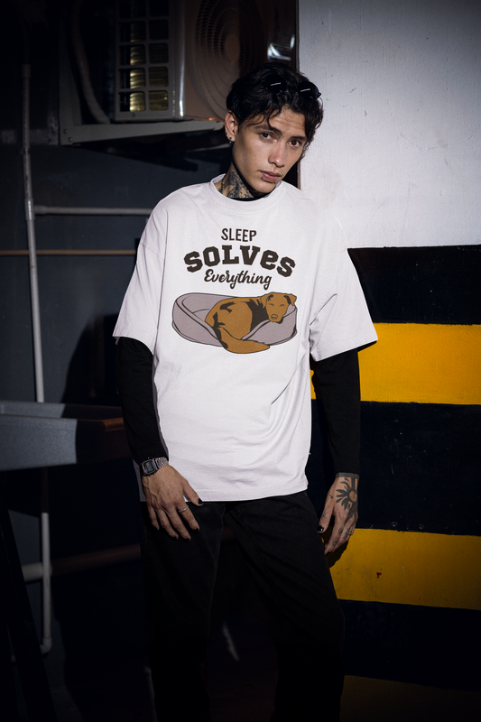 White Oversized T-Shirt for sleepy people