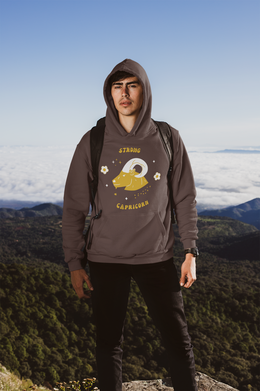 Coffee Brown Capricorn Hoodie