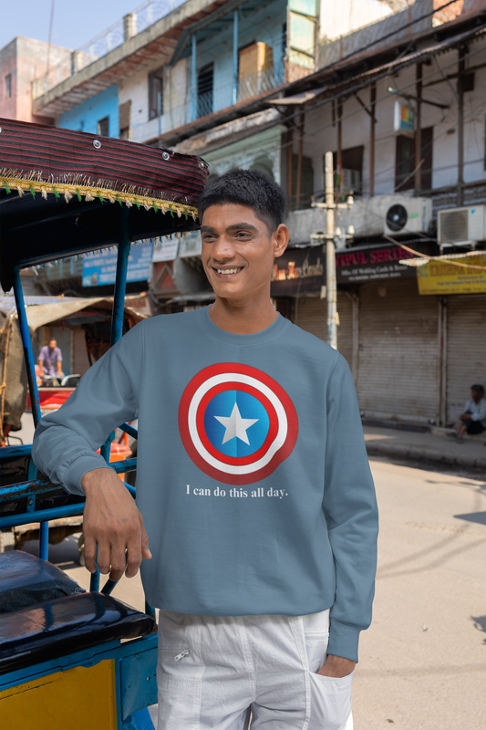 Denim Captain Shield Sweatshirt