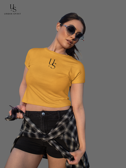 Women's Crop Top – Golden Yellow